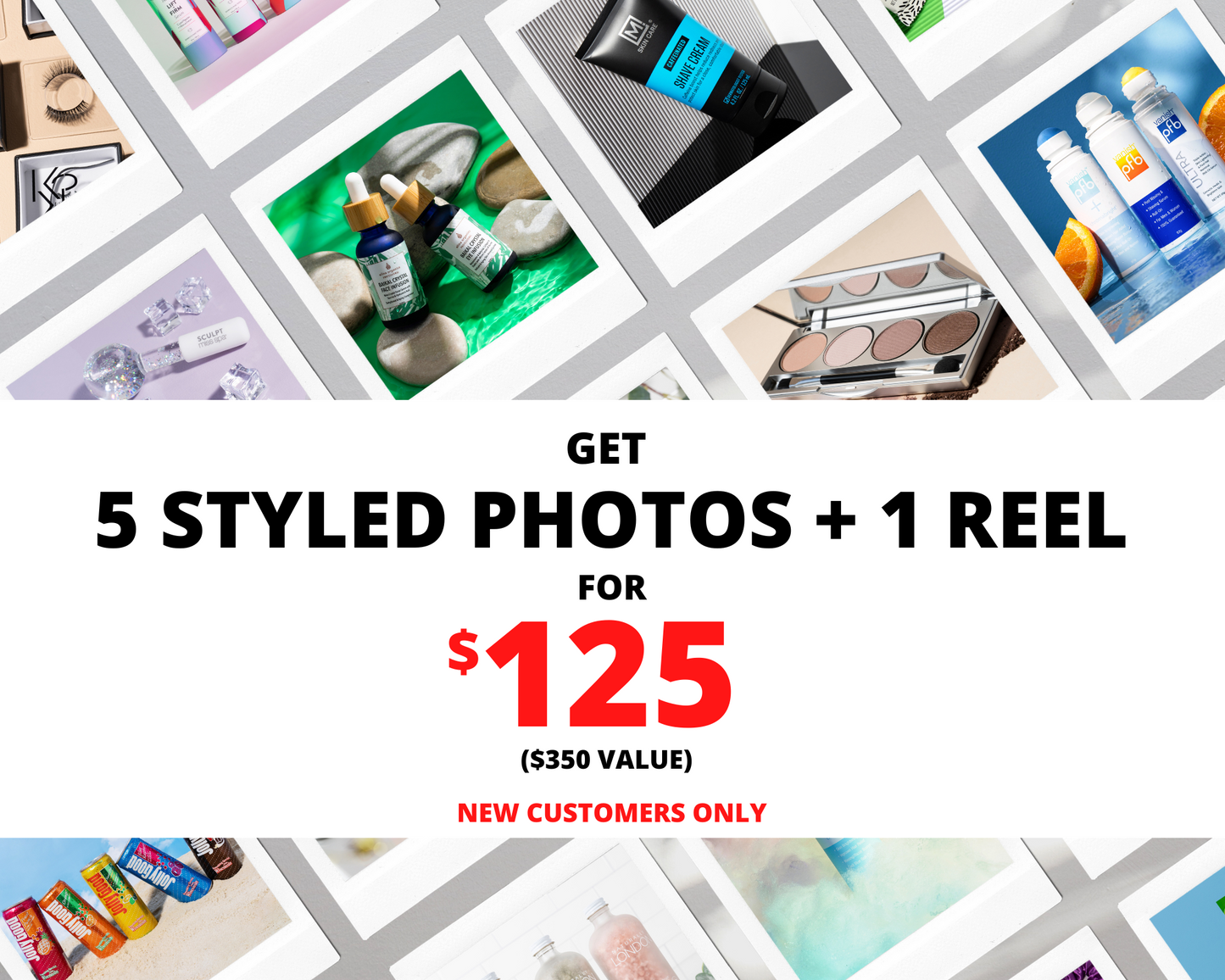 5 Styled Photos + 1 REEL for $125!